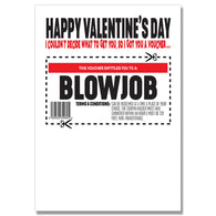 Valentine'S Day Blowjob Voucher Card